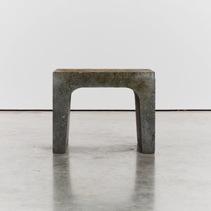 Brutalist concrete side tables