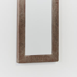 Brutalist mirror in cast aluminium