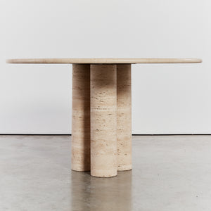 Classic column trio dining table by Mario Bellini