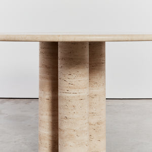 Classic column trio dining table by Mario Bellini