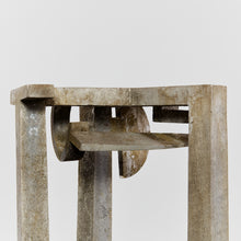 Load image into Gallery viewer, Brutalist cast aluminium artist-made sculpture
