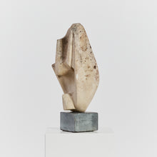 Load image into Gallery viewer, Modernist sandstone sculpture on granite plinth
