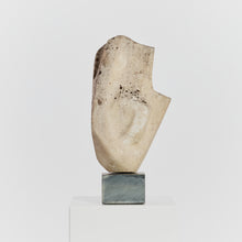 Load image into Gallery viewer, Modernist sandstone sculpture on granite plinth
