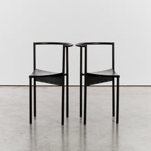 Load image into Gallery viewer, Wendy Wright chairs in matt black by Philippe Starck
