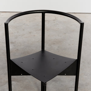 Wendy Wright chairs in matt black by Philippe Starck