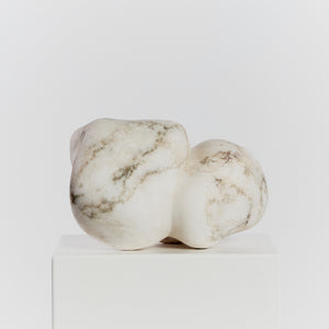 Biomorphic abstract alabaster sculpture by Louise Symons