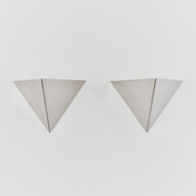 Load image into Gallery viewer, Pair of triangular steel sconces
