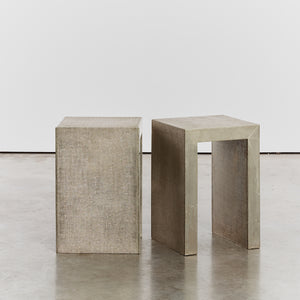 Textural U side tables - ON HOLD