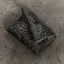 Load image into Gallery viewer, Stone sculpture with folded textile form - medium

