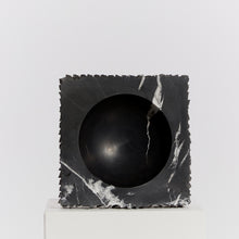 Load image into Gallery viewer, Chiselled raw edge slab bowl in black
