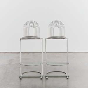 Pair of  swing bar stools by Jutta & Herbert Ohl for Rosenthal
