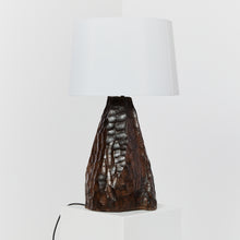 Load image into Gallery viewer, Chiselled brutalist table lamp
