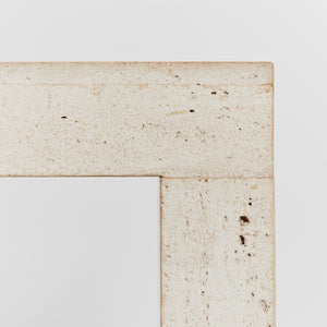1970's Travertine console with contrasting finishes