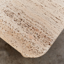 Load image into Gallery viewer, Italian travertine coffee table with column legs
