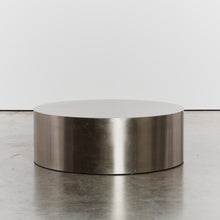 Load image into Gallery viewer, Brushed stainless steel circular coffee table
