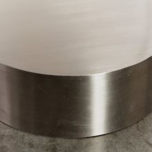 Load image into Gallery viewer, Brushed stainless steel circular coffee table
