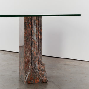 Marble and glass dining table by Carlo Scarpa