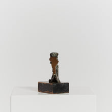 Load image into Gallery viewer, Abstract bronze on wood plinth
