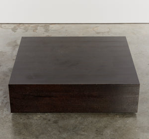 Monolithic coffee table with shadow gap