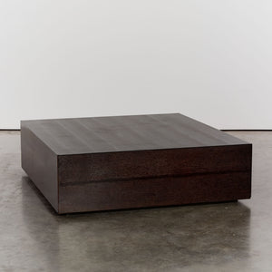 Monolithic coffee table with shadow gap