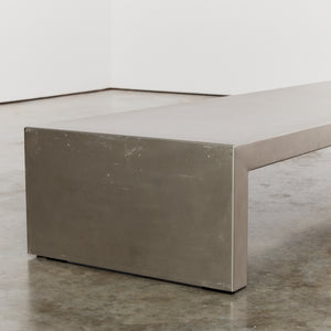 Coated stainless steel low gallery table