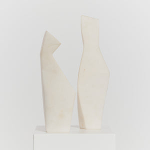 Pair of simple forms in Alabaster