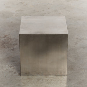 Stainless steel cube table - HIRE ONLY
