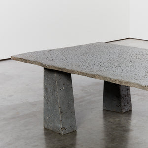 Volcanic stone coffee table