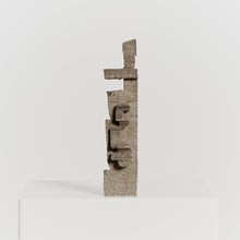 Load image into Gallery viewer, Solid aluminium cubist sculpture - signed
