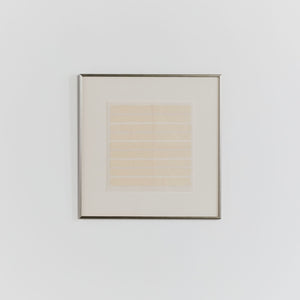 Untitled print by Agnes Martin, signed