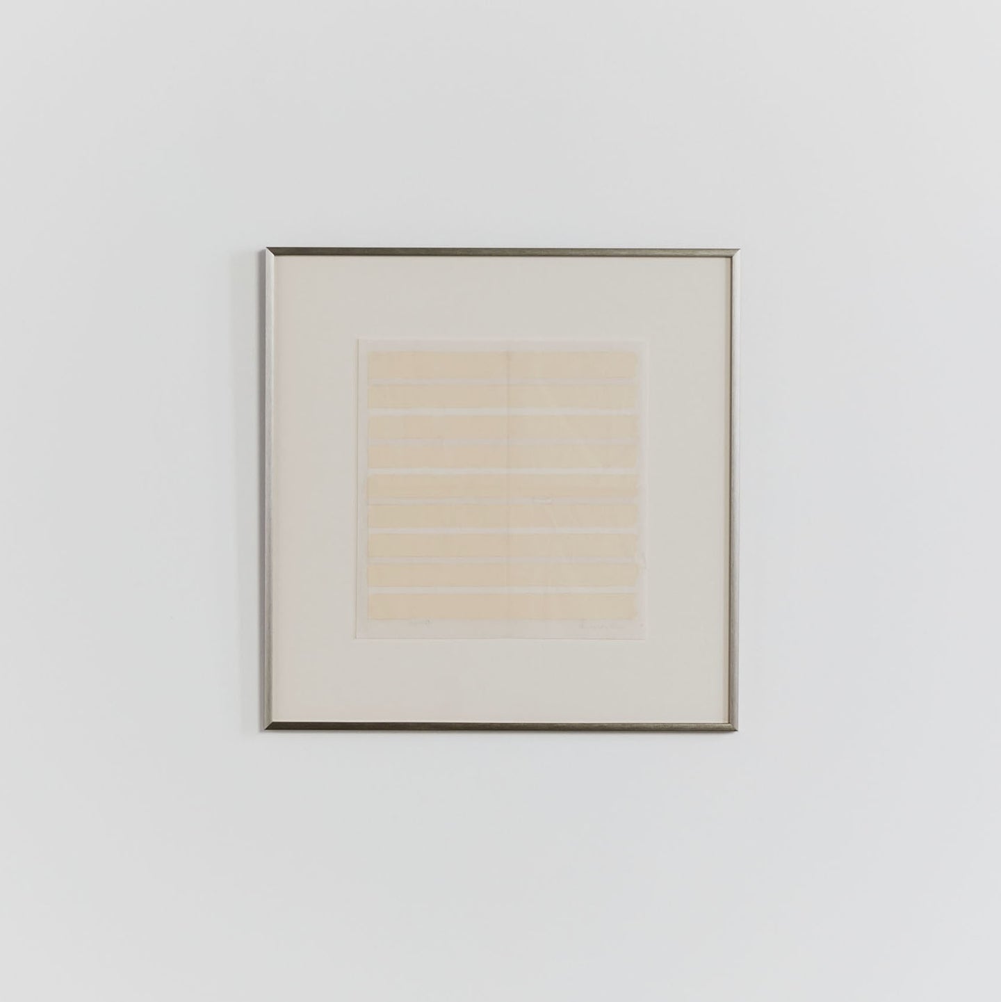 Untitled print by Agnes Martin, signed