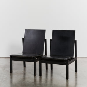 Pair of constructivist easy chairs by Åke Axelsson