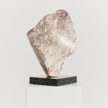 Load image into Gallery viewer, Large marble biomorphic sculpture on granite base
