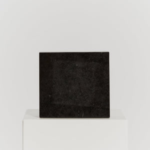 Black polished granite block plinth - HIRE ONLY