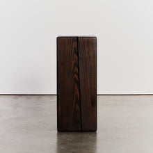 Load image into Gallery viewer, Ebonised straight wood plinth  - HIRE ONLY

