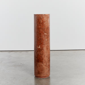 Red marble-effect column - HIRE ONLY