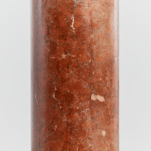 Red marble-effect column - HIRE ONLY