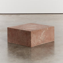 Load image into Gallery viewer, Pink stone block plinth - HIRE ONLY
