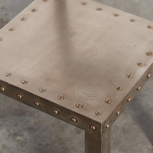 Industrial studded chair