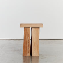Load image into Gallery viewer, Geoffrey Harris slab top wooden plinth/side table - HIRE ONLY
