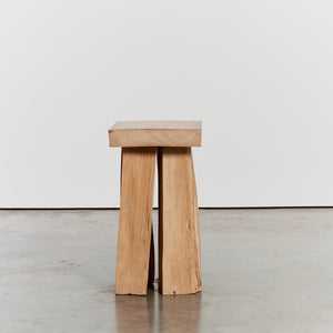 Geoffrey Harris slab top wooden plinth/side table - HIRE ONLY