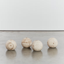 Load image into Gallery viewer, Travertine stone spheres - HIRE ONLY
