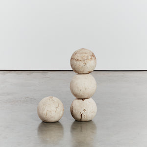 Travertine stone spheres - HIRE ONLY