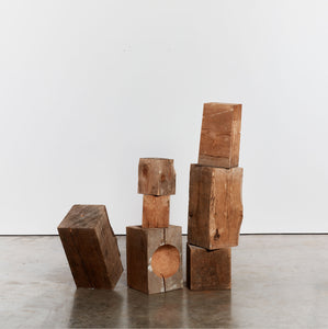 Block wood totems  - HIRE ONLY