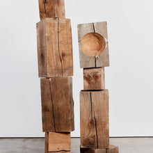 Load image into Gallery viewer, Block wood totems  - HIRE ONLY
