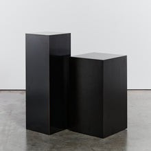 Load image into Gallery viewer, Black postmodern formica plinth - tall - HIRE ONLY
