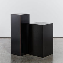 Load image into Gallery viewer, Black postmodern formica plinth - short - HIRE ONLY
