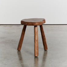 Load image into Gallery viewer, Wooden stool - rippled - HIRE ONLY
