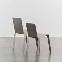 Load image into Gallery viewer, Artist made bent aluminium chair
