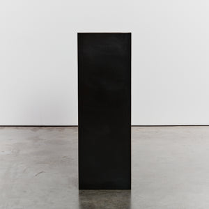 Black postmodern formica plinth - tall - HIRE ONLY